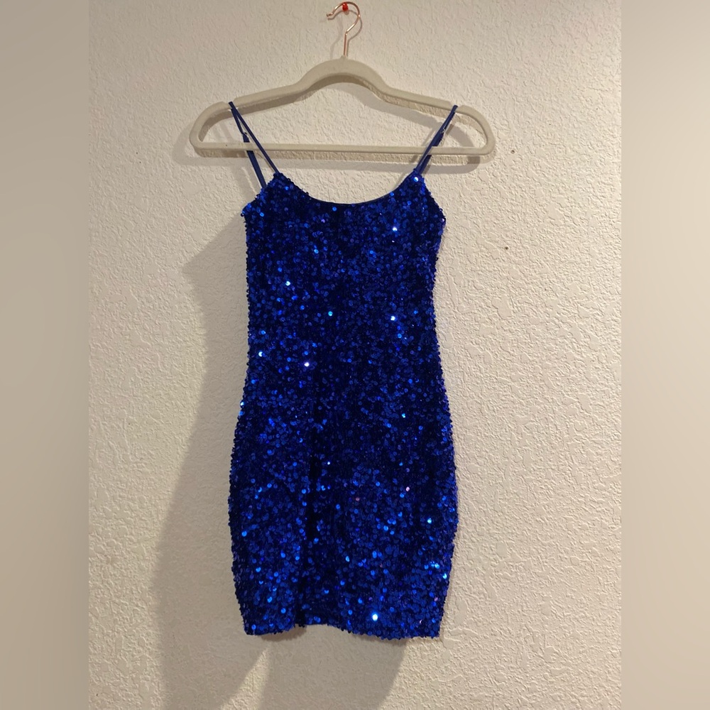 Lucy in The sky Blue Sequin Dress